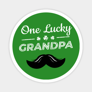 One Lucky Grandpa - Funny St Patrick Day Magnet